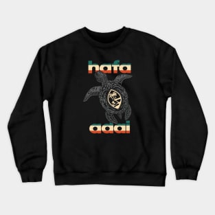 Hafa Adai Tribal Turltle Guam Crewneck Sweatshirt